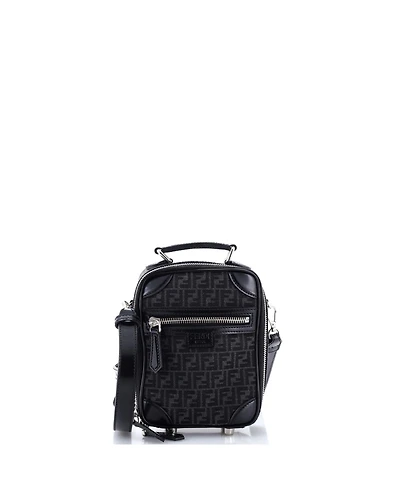Pre-Owned Fendi Mini Trolley Crossbody Bag Fabric Jacquard
