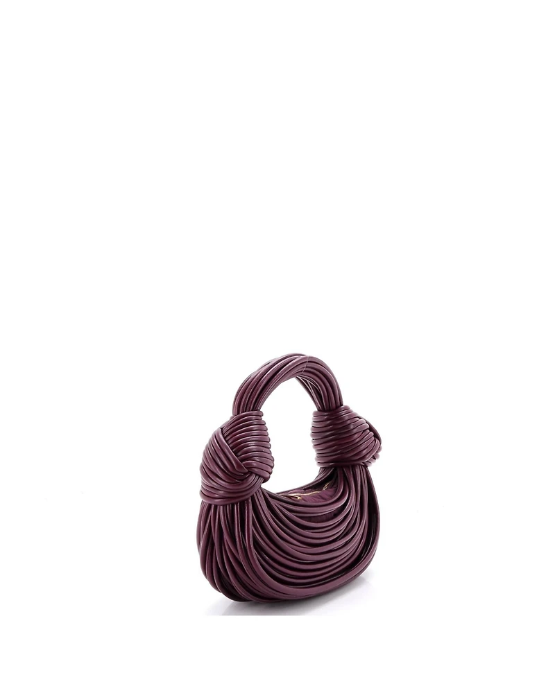 Pre-Owned Bottega Veneta Mini Double Knot Hobo Tubular Leather