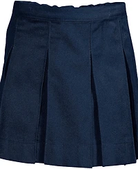 Lands' End Big Girls Top of Knee Box Pleat Skirt