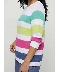 Olsen Women's Stripe Tape Yarn Sweater