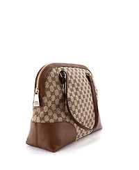Pre-Owned Gucci Medium Bree Dome Tote Gg Canvas with Leather