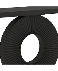 Slickblue Modern Wood Console Table with Geometric Base