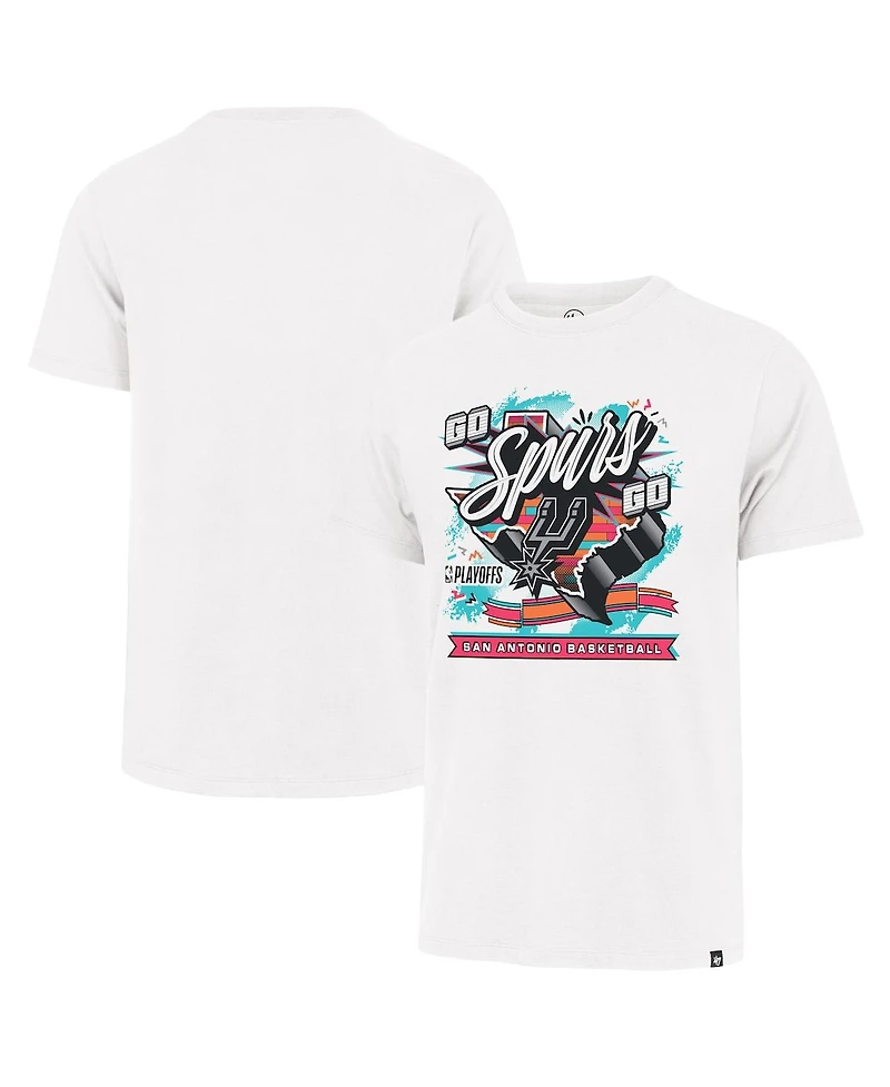 '47 Brand Men's White San Antonio Spurs 2026 Nba Playoffs Round Two Franklin T-Shirt