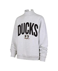 '47 Brand Women's Heather Gray Anaheim Ducks Subtle Muse Sweatshirt