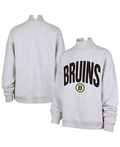'47 Brand Women's Heather Gray Boston Bruins Subtle Muse Sweatshirt