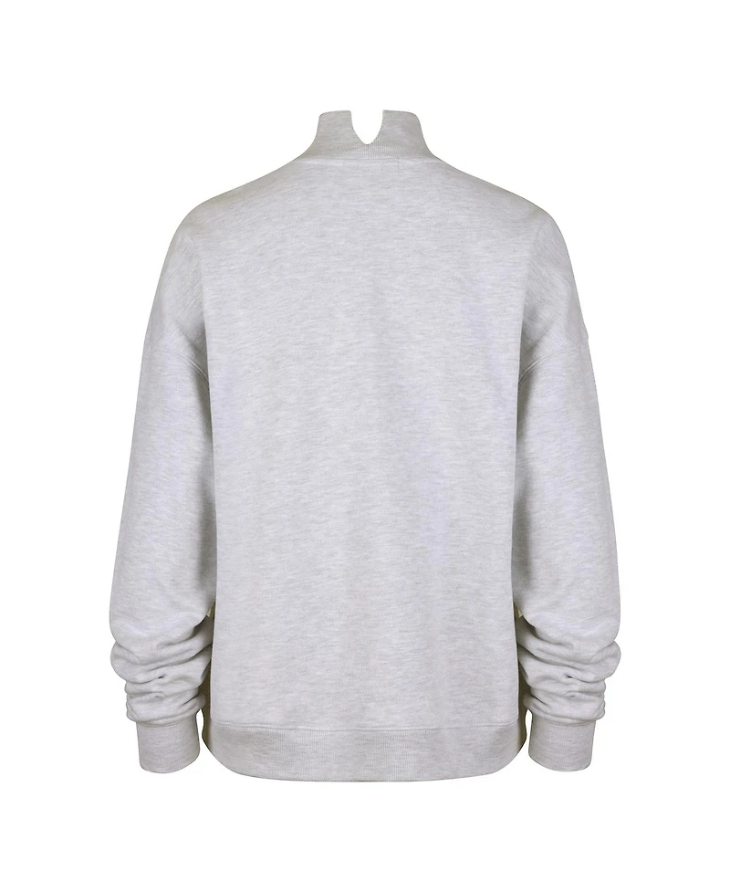 '47 Brand Women's Gray Los Angeles Chargers Subtle Muse Mock Neck Sweatshirt