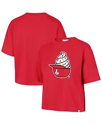 '47 Brand Women's Red Philadelphia Phillies Ice Cream Helmet T-Shirt