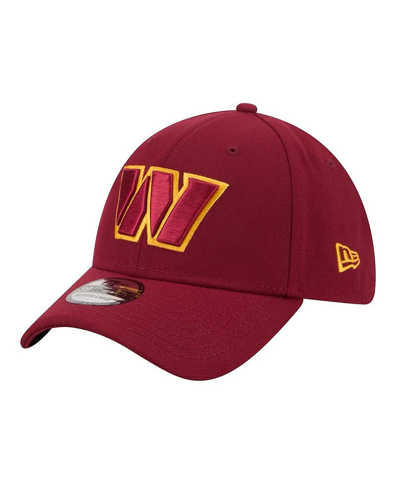 New Era Men's Burgundy Washington Commanders 39THIRTY Flex Hat
