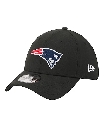 New Era Men's Black England Patriots Core Team 39THIRTY Flex Hat