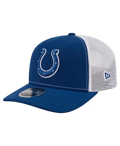 New Era Men's Blue Indianapolis Colts 9SEVENTY Trucker Adjustable Hat