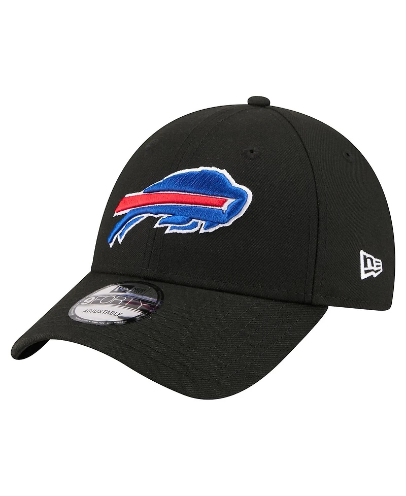New Era Men's Black Buffalo Bills Core Team 9FORTY Adjustable Hat
