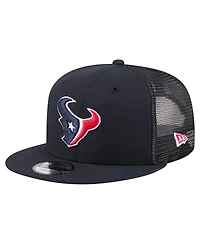 New Era Men's Navy Houston Texans Core Team 9FIFTY Trucker Snapback Hat