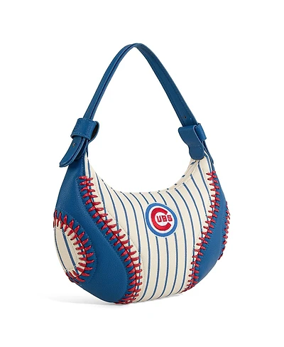 Montana West Chicago Cubs White Shoulder Hobo Bag