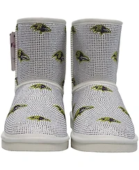 Cuce Women's Baltimore Ravens Logo Pull on Ankle Boots