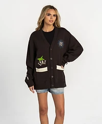 The Wild Collective Men's and Women's Anthracite Minnesota Lynx Oversized Button-Up Jacquard Cardigan Sweater