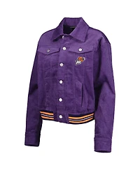 The Wild Collective Women's Purple Phoenix Mercury Corduroy Button-Up Shacket