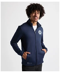 Charles River Apparel Men's x New England Patriots Navy Nu Fitness Full-Zip Jacket