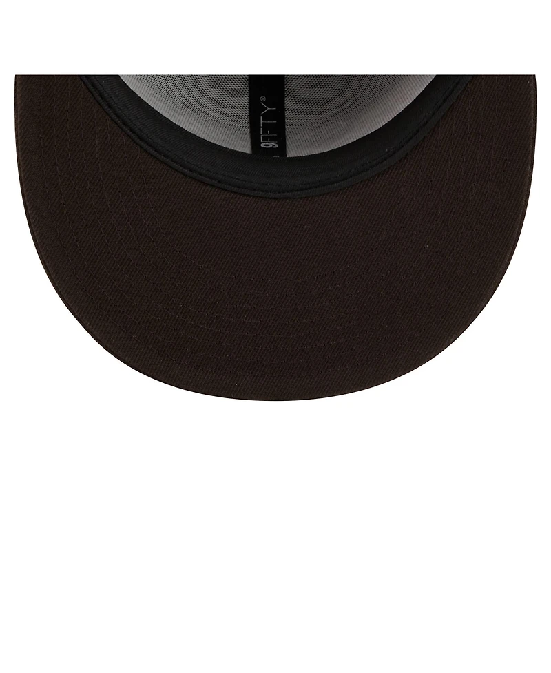 New Era Men's Brown Cleveland Browns Core Team Script 9FIFTY Snapback Hat