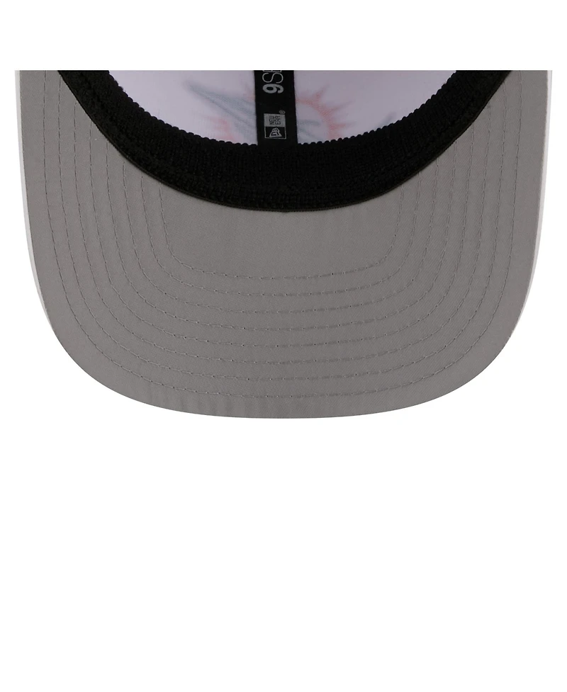 New Era Men's White Miami Dolphins Name Plate 9SEVENTY Adjustable Hat