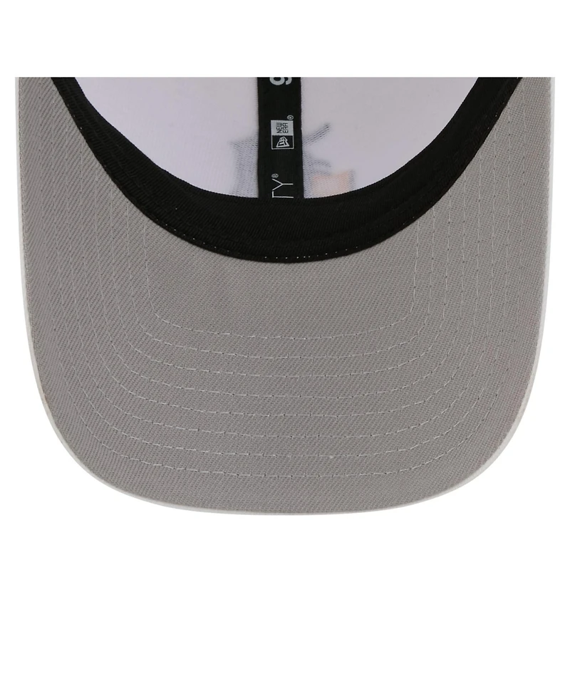 New Era Men's White Detroit Tigers Flag 9FORTY Trucker Adjustable Hat