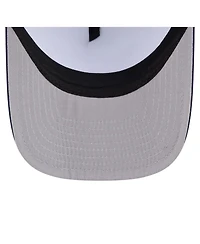 New Era Men's White/Navy New York Yankees Foodie A-Frame 9FIFTY Trucker Snapback Hat