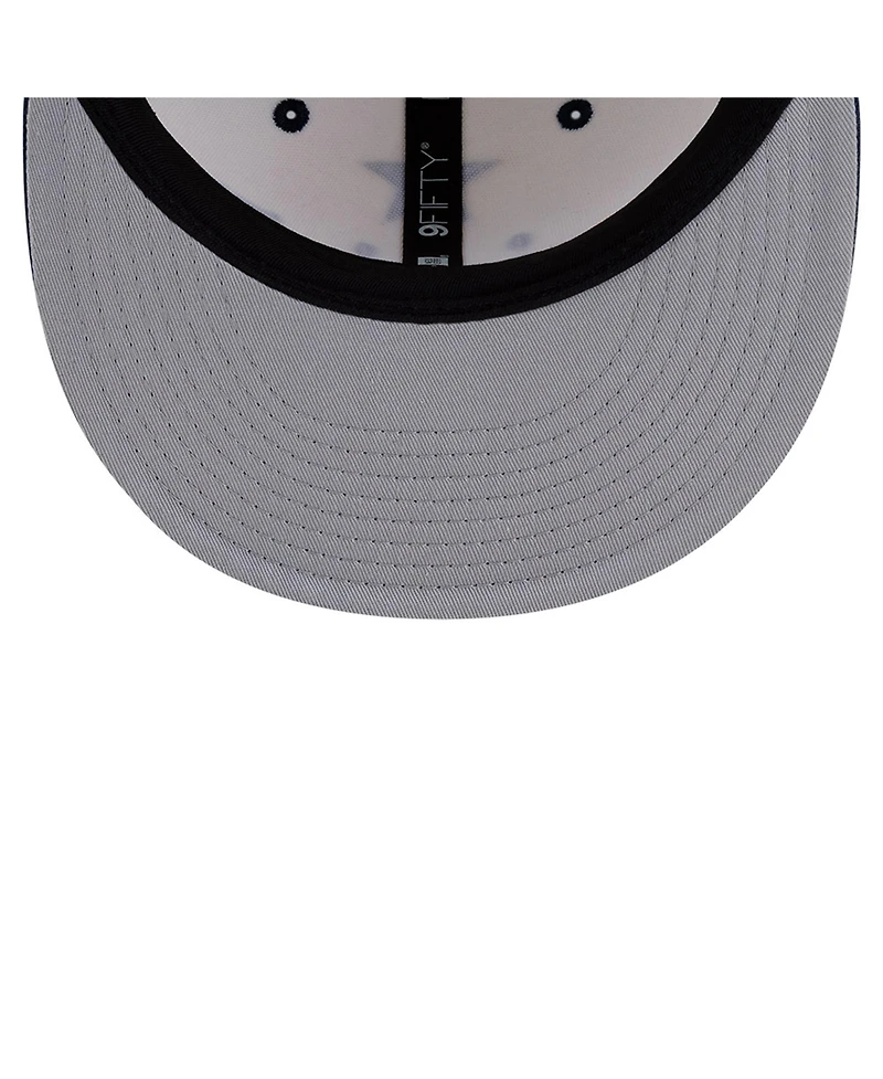 New Era Men's Cream Dallas Cowboys Oversized Slogan 9FIFTY Snapback Hat