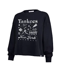 '47 Brand Women's Navy New York Yankees Team Collage Sydney Long Sleeve T-Shirt