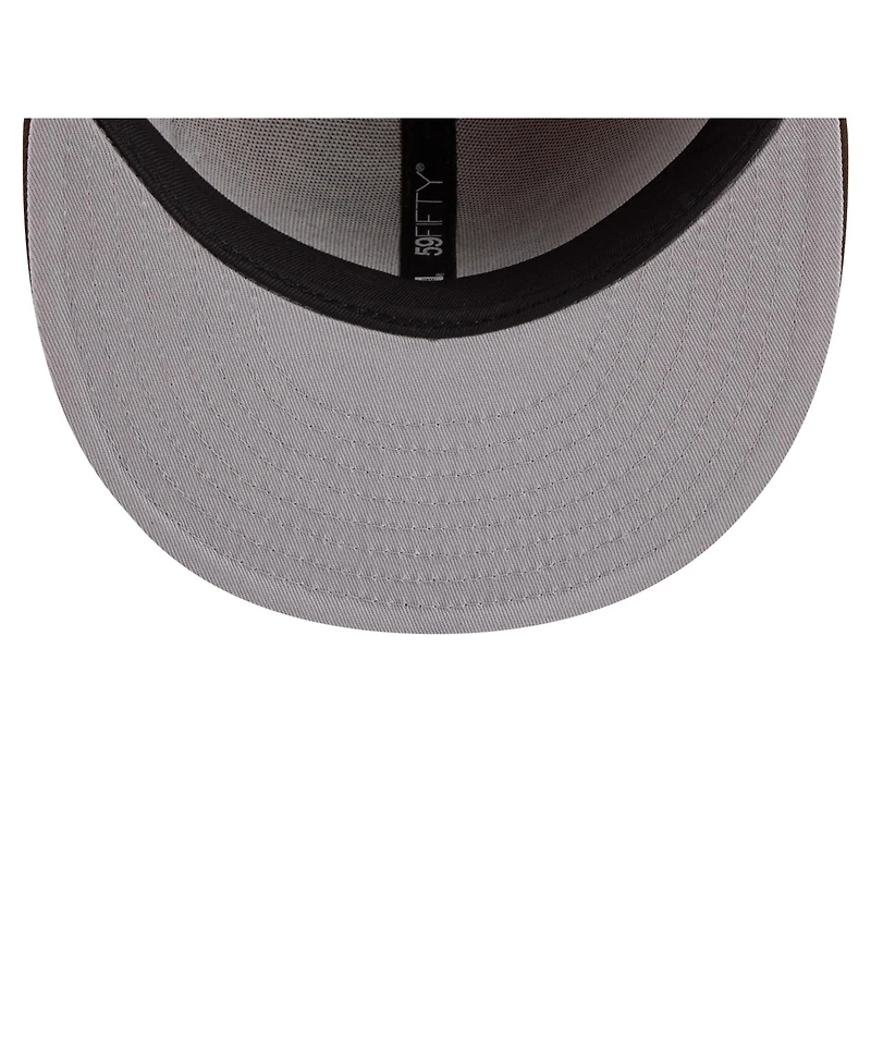 New Era Men's Light Brown/Dark Brown Jacksonville Jaguars Two-Tone Walnut 59FIFTY Fitted Hat