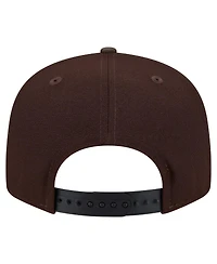 New Era Men's Dark Brown Kansas City Chiefs Burnt Wood Camo 9FIFTY Snapback Hat