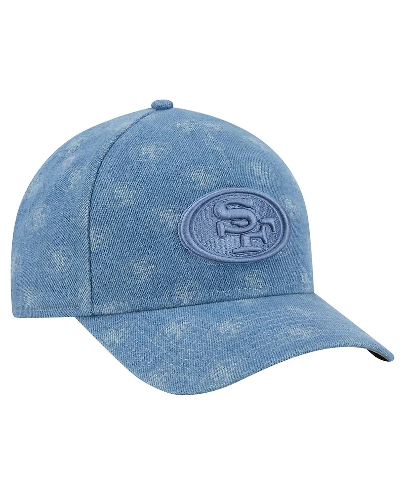 New Era Women's Denim San Francisco 49ers A-Frame 9FORTY Adjustable Hat