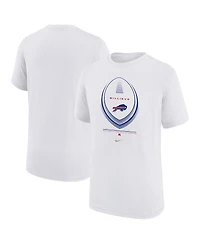 Nike Big Boys and Girls White Buffalo Bills Icon Legend Dri-fit T-Shirt