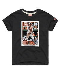 Homage Big Boys and Girls Gunnar Henderson Charcoal Baltimore Orioles Topps Baseball Card Tri-Blend T-Shirt