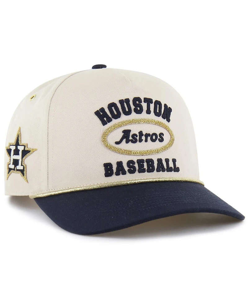 '47 Brand Men's x Natural/Navy Houston Astros Glitter Rope Hitch Adjustable Hat