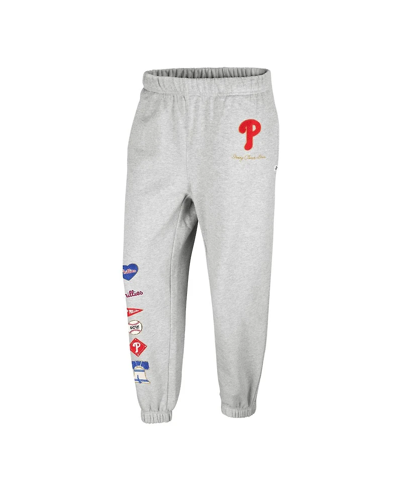 '47 Brand Women's x Heather Gray Philadelphia Phillies Venice Jogger Pants