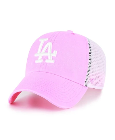 '47 Brand Women's Pink Los Angeles Dodgers Summer Fun Trucker Clean Up Adjustable Hat