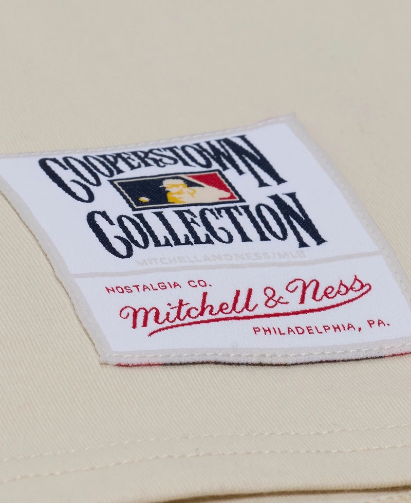 Mitchell & Ness Women's Cream San Francisco Giants Cooperstown Yacht Rock Boxy Cropped T-Shirt