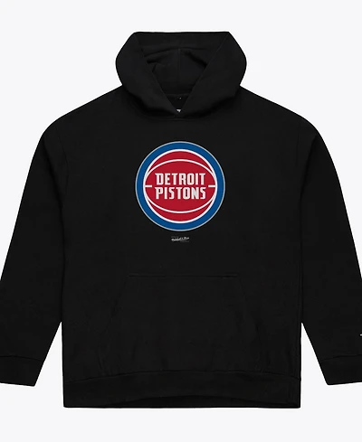 Mitchell & Ness Men's Black Detroit Pistons Basic Fleece Hoodie