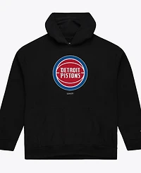 Mitchell & Ness Men's Black Detroit Pistons Basic Fleece Hoodie