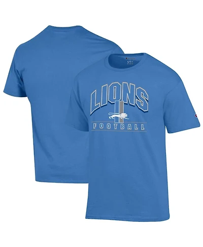 Champion Men's Blue Detroit Lions Jersey T-Shirt