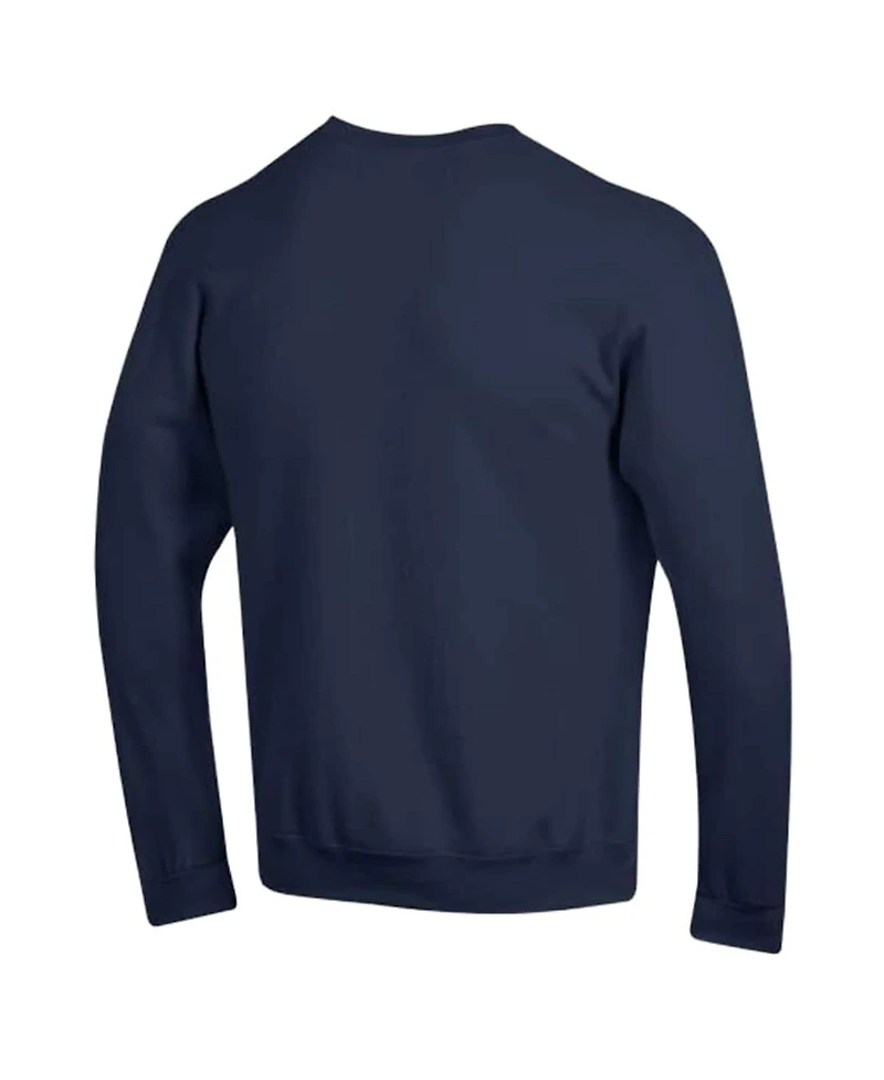 Champion Men's Navy Denver Broncos Powerblend Fleece Sweatshirt