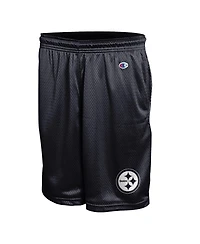 Champion Men's Black Pittsburgh Steelers Classic Mesh Shorts
