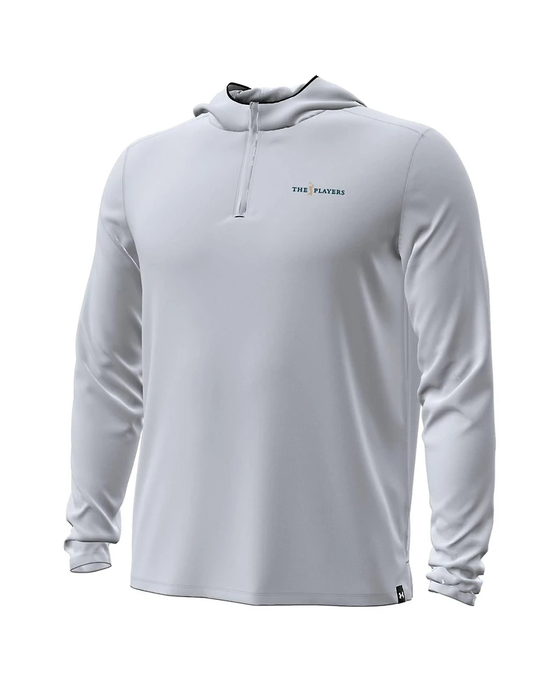 Under Armour Men's Gray The Players Drive Strom Quarter-Zip Hoodie