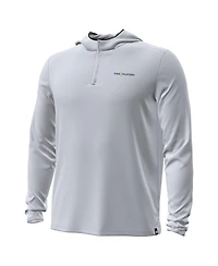 Under Armour Men's Gray The Players Drive Strom Quarter-Zip Hoodie