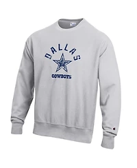 Champion Men's Heather Gray Dallas Cowboys Reverse Weave Fleece Sweatshirt