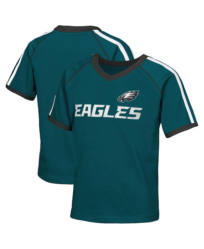 Outerstuff Big Girls Midnight Green Philadelphia Eagles Score Breaker Soccer T-Shirt