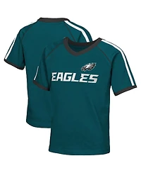 Outerstuff Big Girls Midnight Green Philadelphia Eagles Score Breaker Soccer T-Shirt