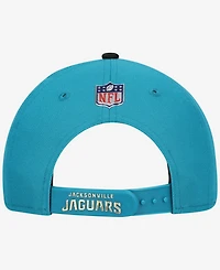 New Era Big Boys and Girls Teal/Black Jacksonville Jaguars 2026 Nfl Draft Pre-Curved 9FIFTY Snapback Hat