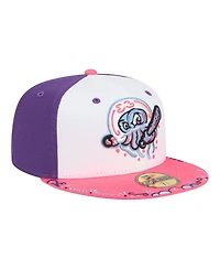 New Era Men's White/Pink Jersey Shore BlueClaws 2026 Copa De La Diversion 59FIFTY Fitted Hat