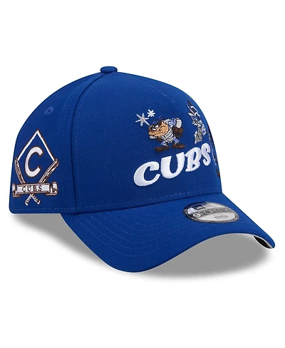 New Era Big Boys and Girls Royal Chicago Cubs Looney Tunes A-Frame 9FORTY Adjustable Hat