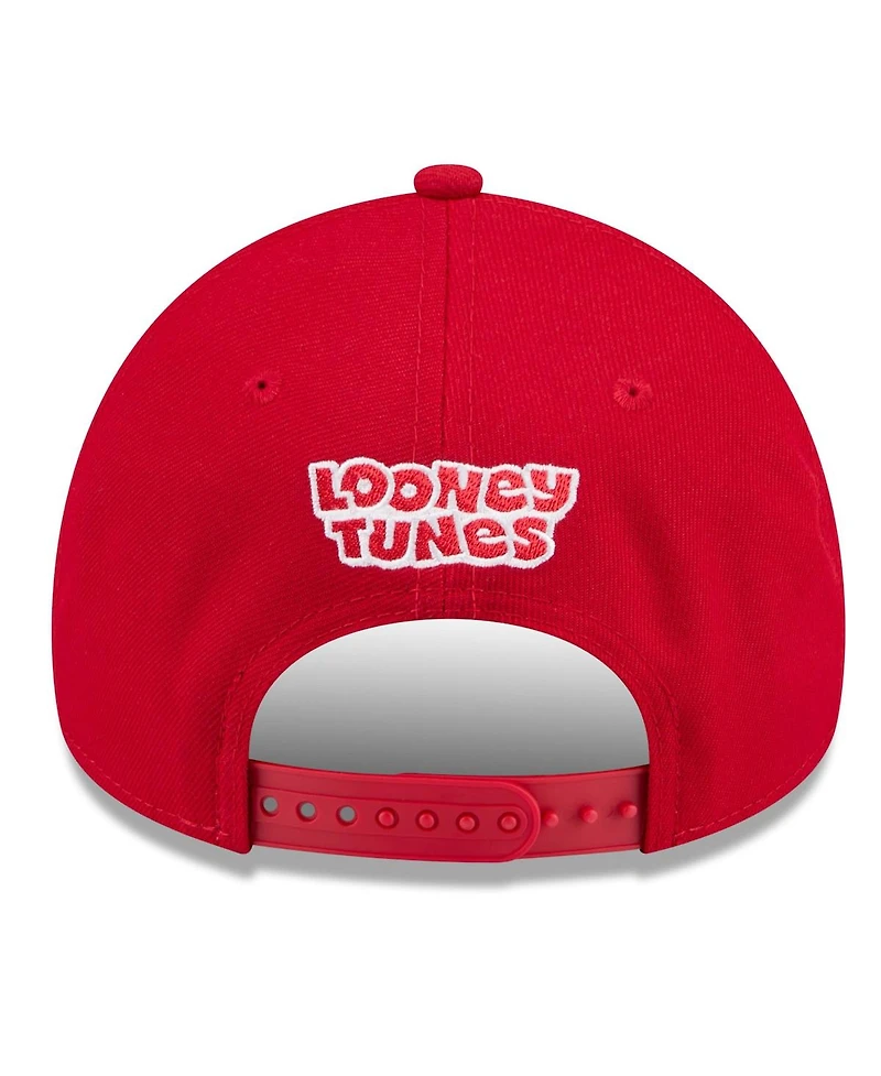 New Era Big Boys and Girls Red St. Louis Cardinals Looney Tunes A-Frame 9FORTY Adjustable Hat
